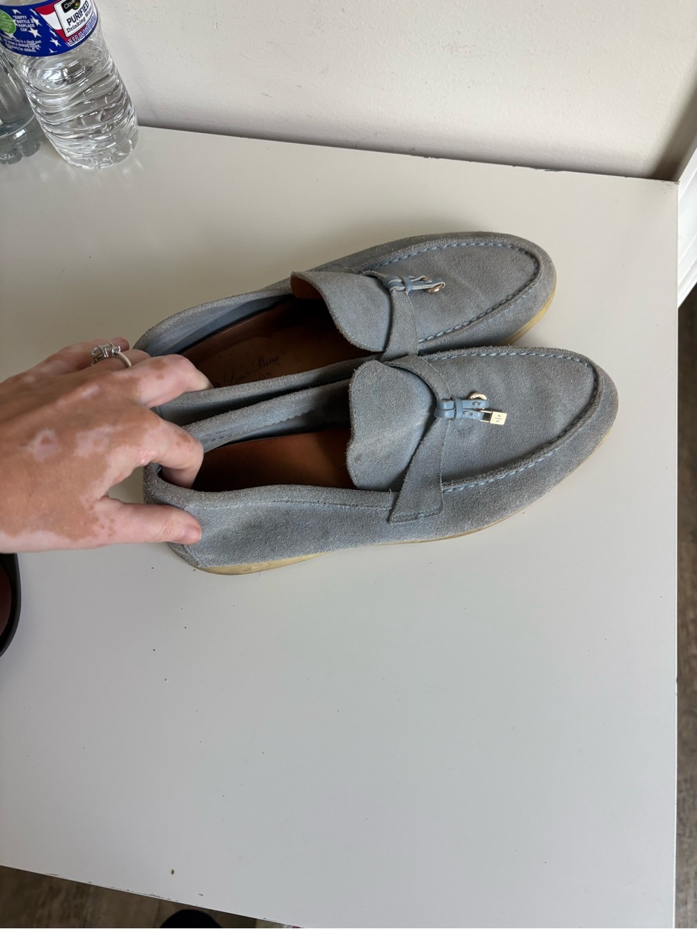 Pre loved blue loro piana loafers sz 10 lots of life left - Picture 7 of 7